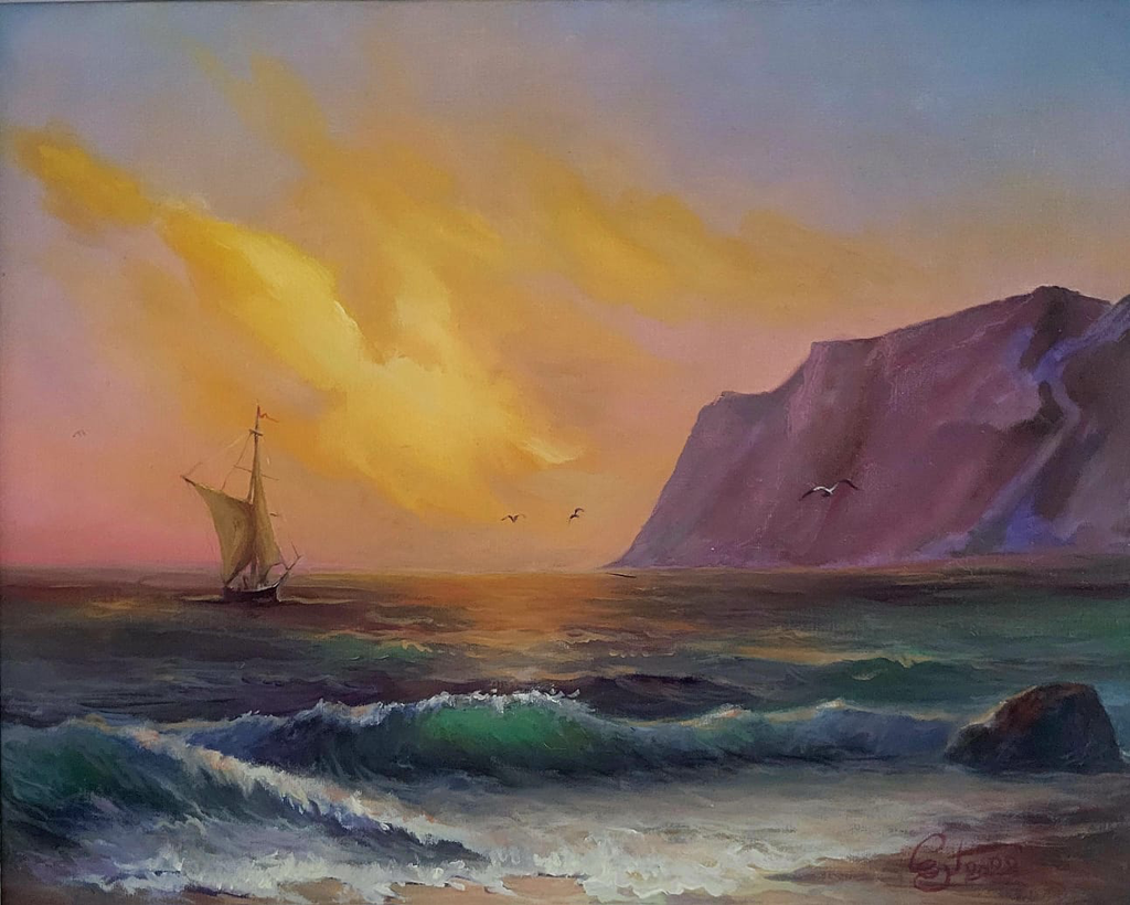 Puesta de sol. Vela. Roca 1