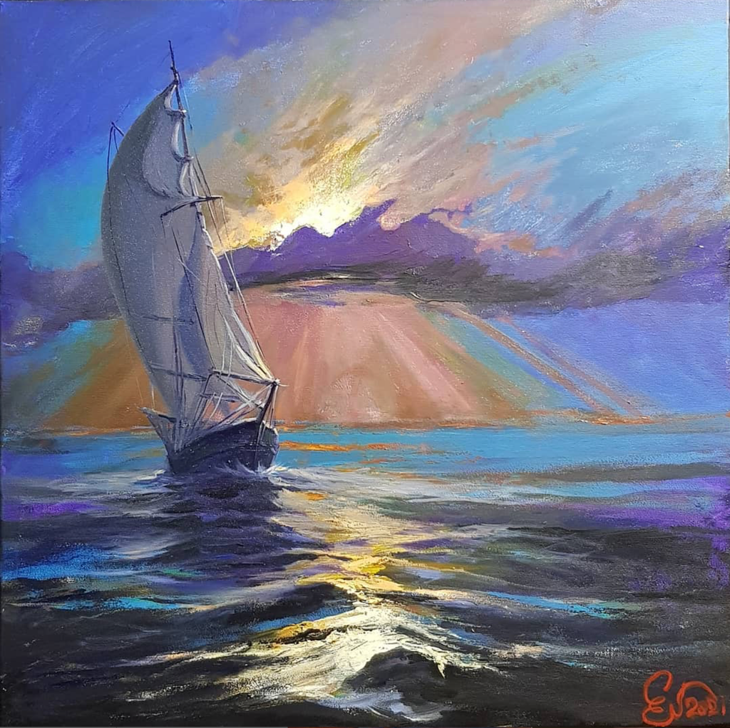 Viento a favor al atardecer